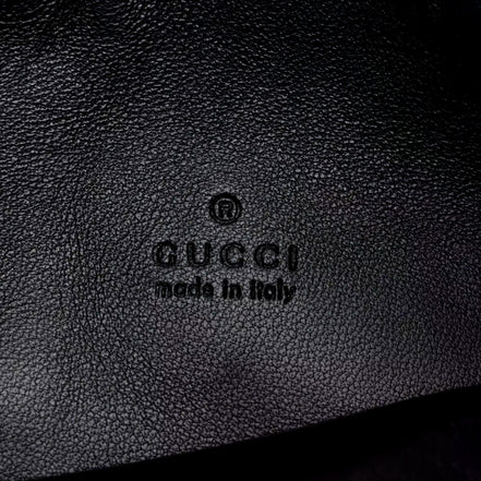 Gucci Micro GG B Medium Shoulder Bag Black Suede and Leather sold at Queen Bee of Beverly Hills