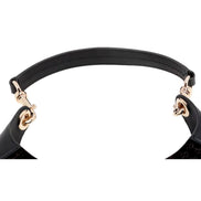 Gucci Micro GG B Medium Shoulder Bag Black Suede and Leather sold at Queen Bee of Beverly Hills