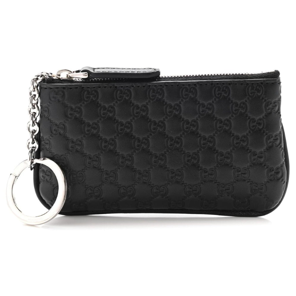Gucci Micro GG Black Leather Key Case at_Queen_Bee_of_Beverly_Hills