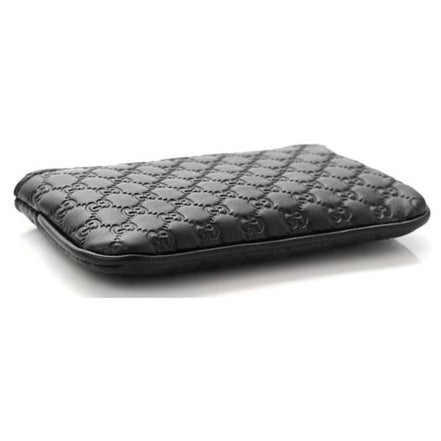 Gucci Micro GG Black Leather Key Case available at Queen Bee of Beverly Hills