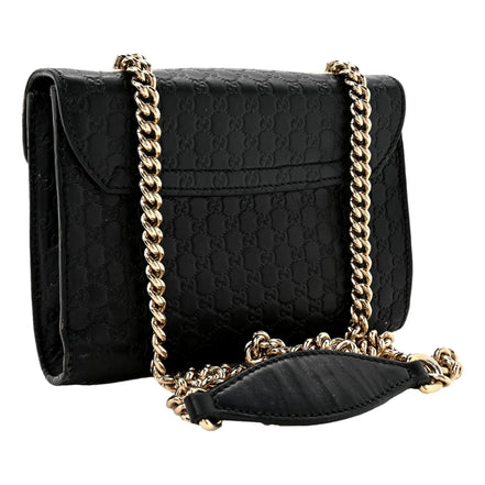 Gucci Microguccissima Mini Emily Chain Shoulder Bag Black - available at Queen Bee of Beverly Hills. 
