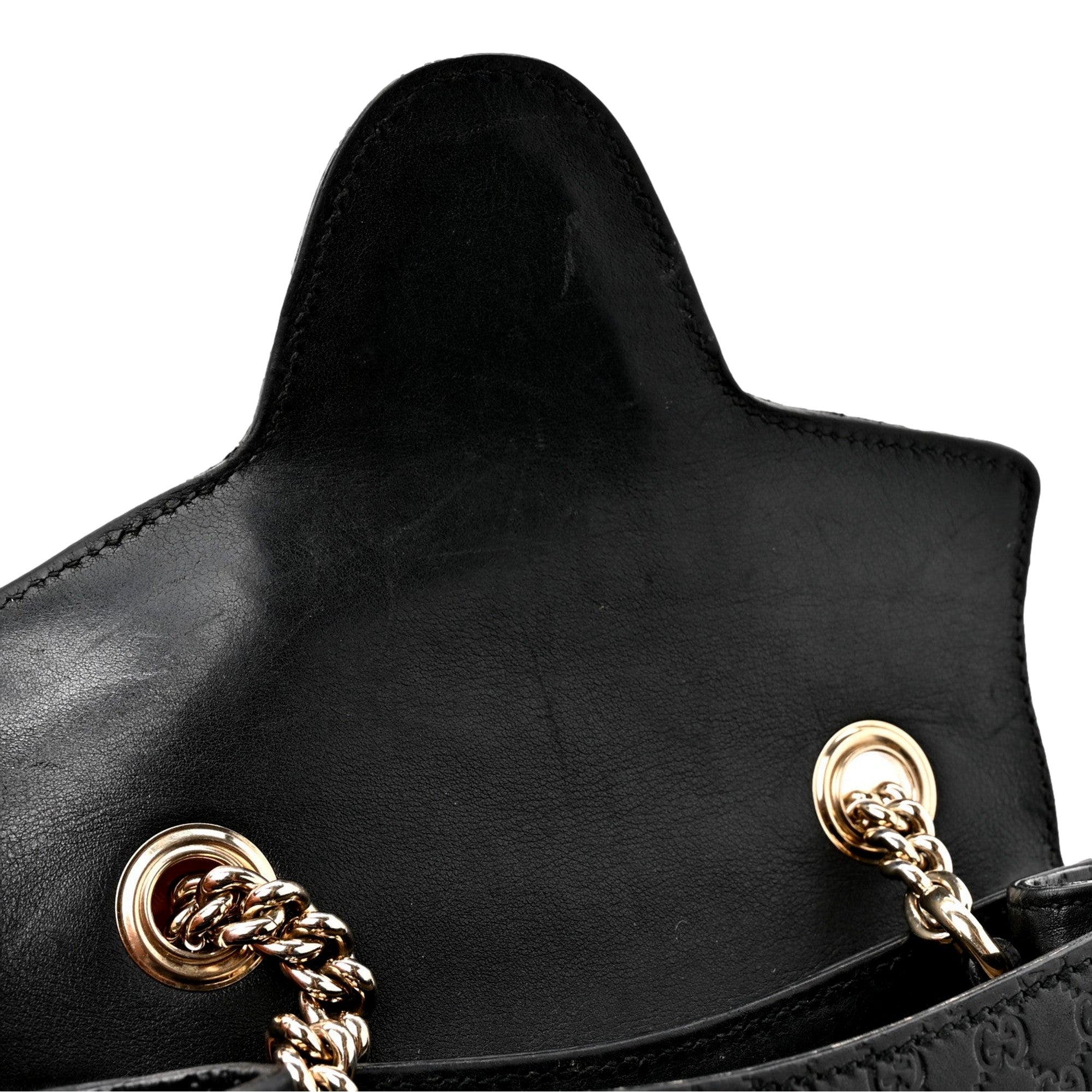 Gucci Microguccissima Mini Emily Chain Shoulder Bag Black - available at Queen Bee of Beverly Hills. 