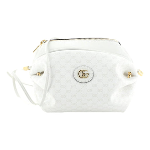 Gucci Mini GG Candy White Crossbody Bag available at Queen Bee of Beverly Hills