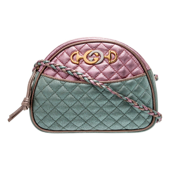 Gucci Mini Zumi Metallic sold at Queen Bee of Beverly Hills