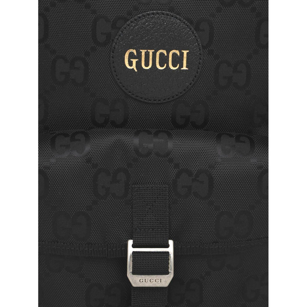 Gucci Off The Grid GG Embroidered Black Nylon Leather Trim Backpack – Queen  Bee of Beverly Hills