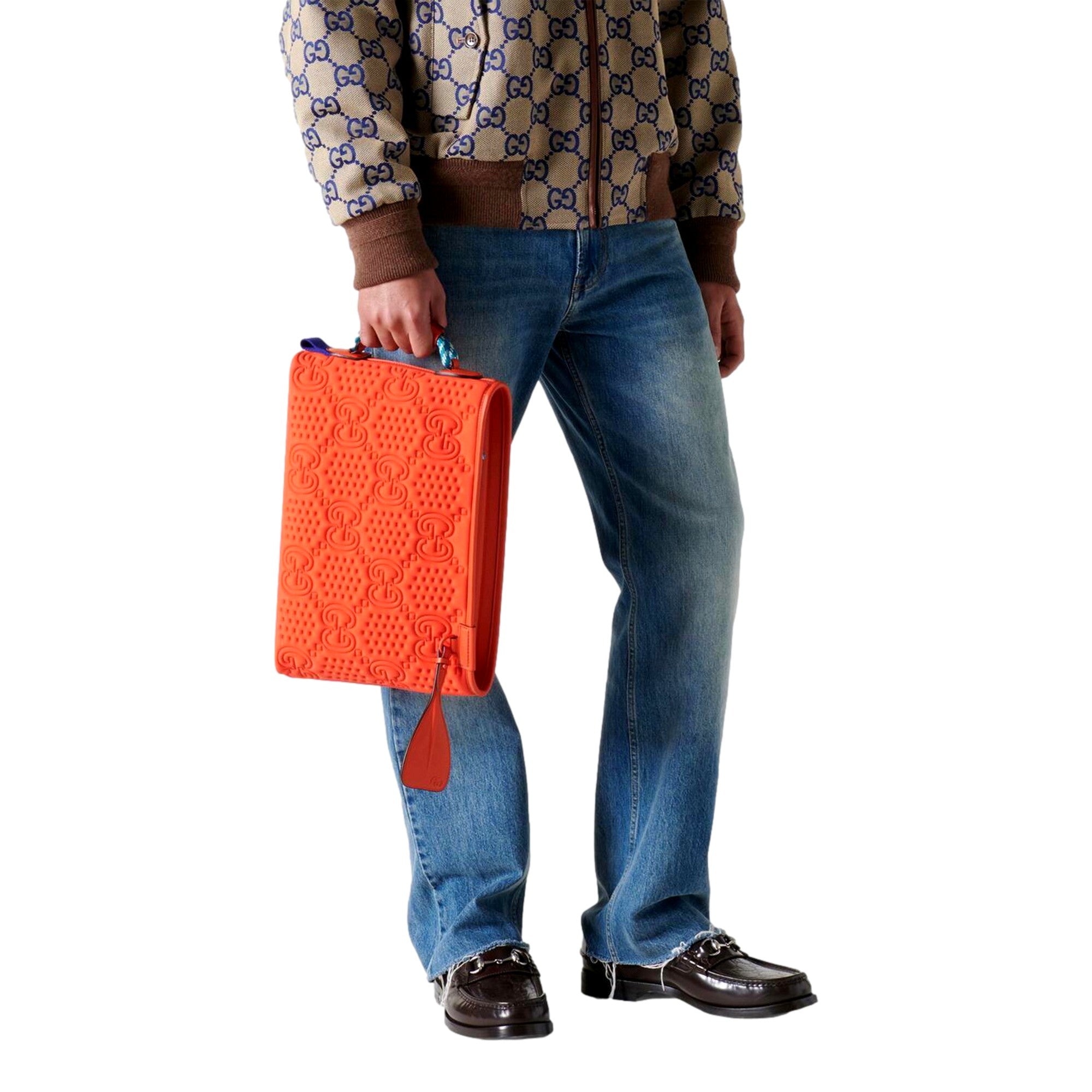 Gucci Orange Clutch Bag sold at Queen Bee of Beverly Hills