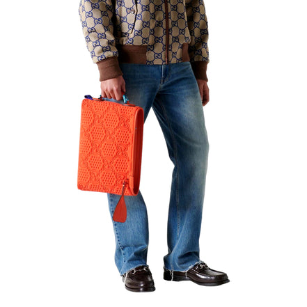 Gucci Orange Clutch Bag sold at Queen Bee of Beverly Hills