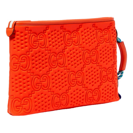 Gucci Orange Clutch Bag sold at Queen Bee of Beverly Hills