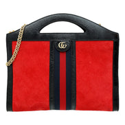 Gucci Ophidia Red Suede Handbag sold at Queen Bee of Beverly Hills