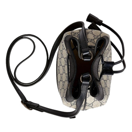 Gucci Ophidia Mini Beige And Blue GG Canvas Bucket Bag