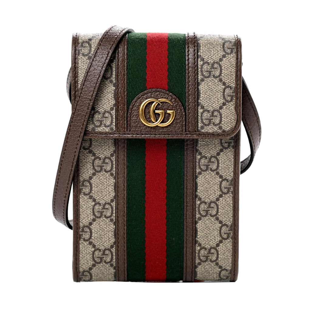 Gucci Ophidia Beige GG Monogram Web Stripe Mini Crossbody Bag at_Queen_Bee_of_Beverly_Hills