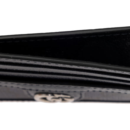 Gucci Ophidia GG Canvas Leather Navy Card Case Wallet - available at Queen Bee of Beverly Hills. 