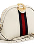 Gucci Ophidia Dome Sherry Leather Web Stripe Cream White Crossbody Handbag available at Queen Bee of Beverly Hills