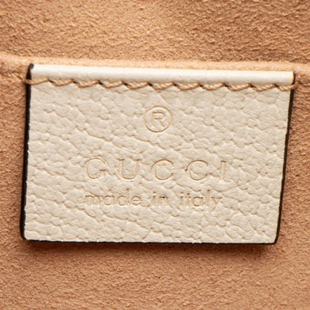 Gucci Ophidia Dome Sherry Leather Web Stripe Cream White Crossbody Handbag available at Queen Bee of Beverly Hills