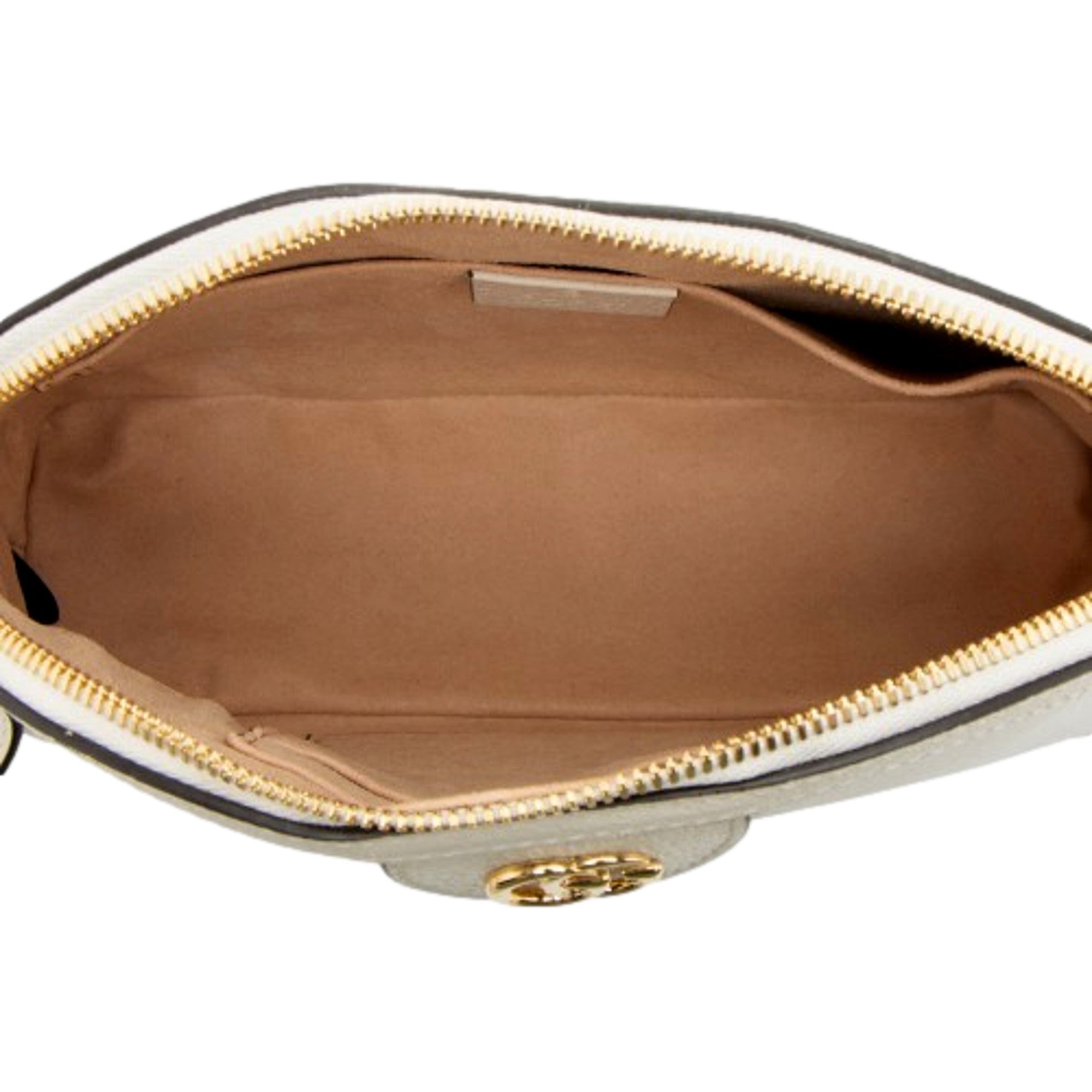 Gucci Ophidia Dome Sherry Leather Web Stripe Cream White Crossbody Handbag available at Queen Bee of Beverly Hills