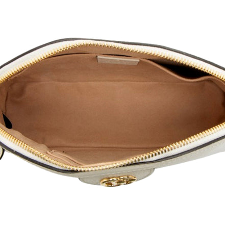 Gucci Ophidia Dome Sherry Leather Web Stripe Cream White Crossbody Handbag available at Queen Bee of Beverly Hills
