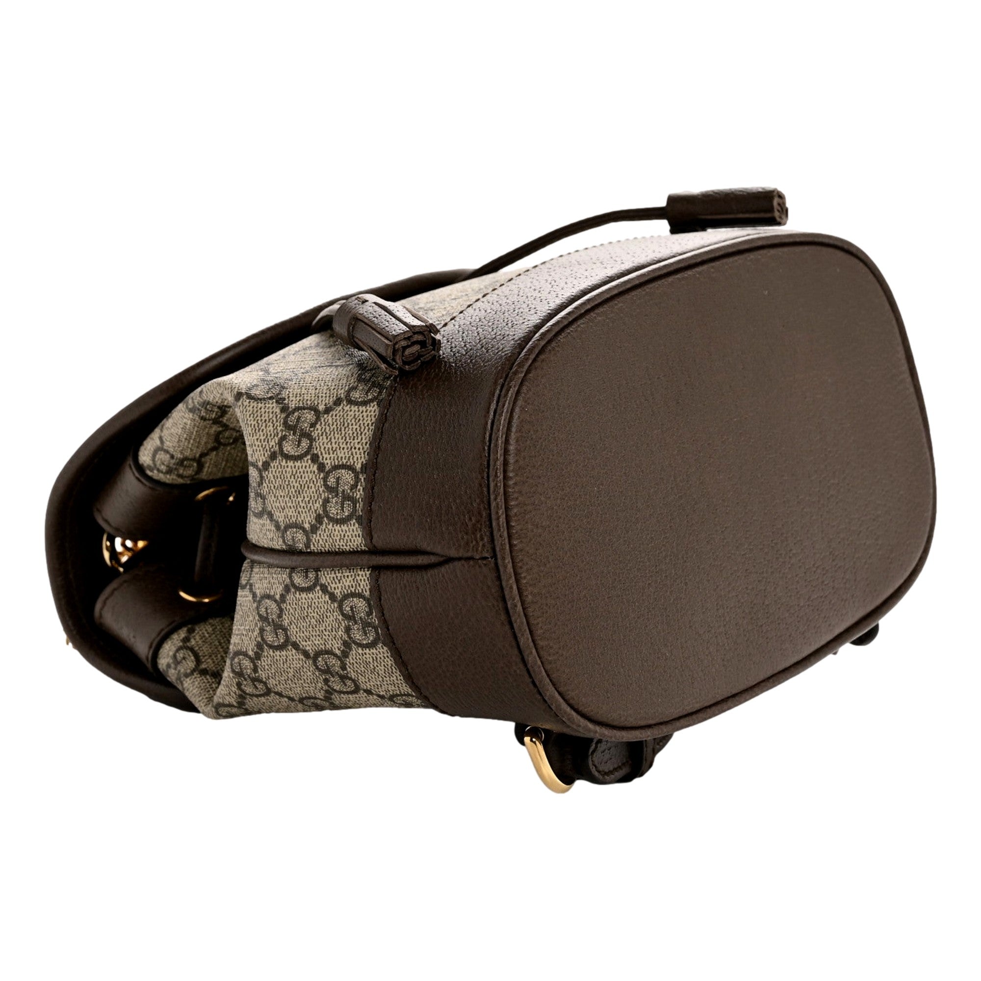 Gucci Ophidia GG Supreme Mini Leather Canvas Backpack available at Queen Bee of Beverly Hills