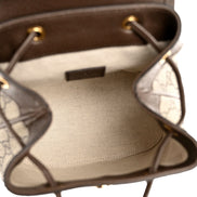 Gucci Ophidia GG Supreme Mini Leather Canvas Backpack available at Queen Bee of Beverly Hills
