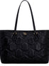 Gucci Ophidia Jumbo GG Matellase Medium Black Leather Tote available at Queen Bee of Beverly Hills