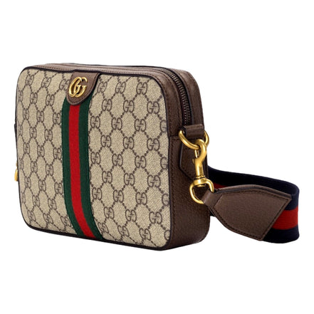 Gucci Ophidia Small Crossbody Bag Iconic Gucci Logo Canvas available at Queen Bee of Beverly Hills