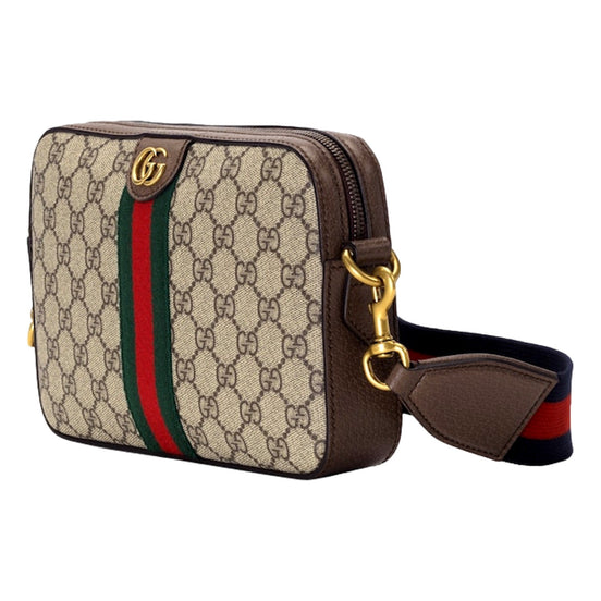Gucci Ophidia Small Crossbody Bag Iconic Gucci Logo Canvas available at Queen Bee of Beverly Hills