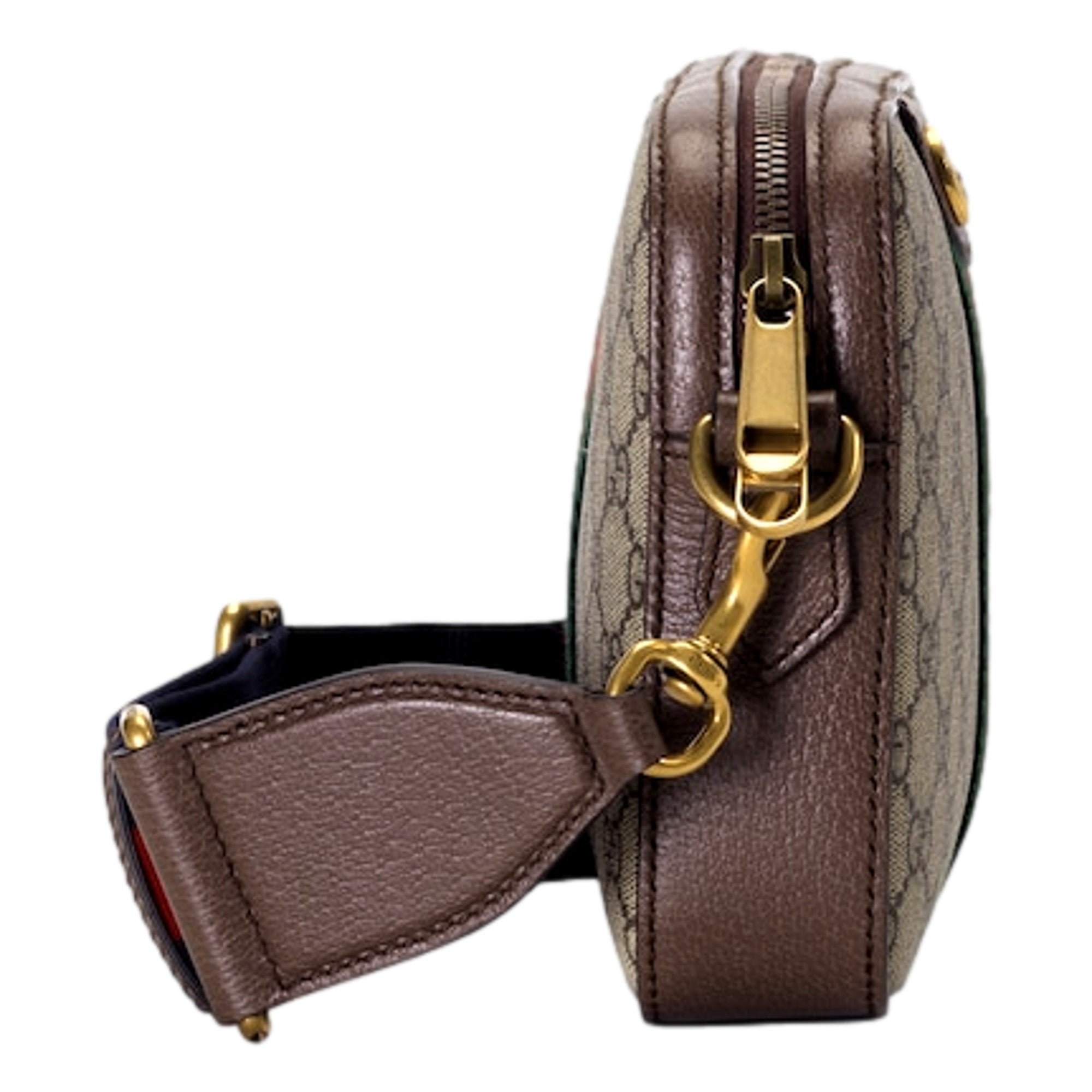 Gucci Ophidia Small Crossbody Bag Iconic Gucci Logo Canvas available at Queen Bee of Beverly Hills