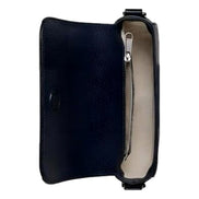 Gucci Ophidia Super Mini GG Supreme Canvas Shoulder Bag Navy Blue available at Queen Bee of Beverly Hills