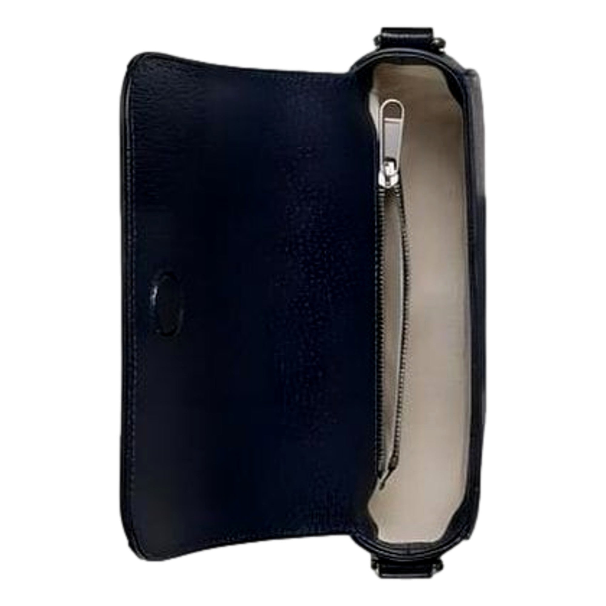 Gucci Ophidia Super Mini GG Supreme Canvas Shoulder Bag Navy Blue available at Queen Bee of Beverly Hills