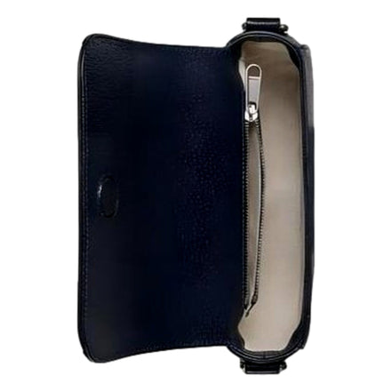 Gucci Ophidia Super Mini GG Supreme Canvas Shoulder Bag Navy Blue available at Queen Bee of Beverly Hills