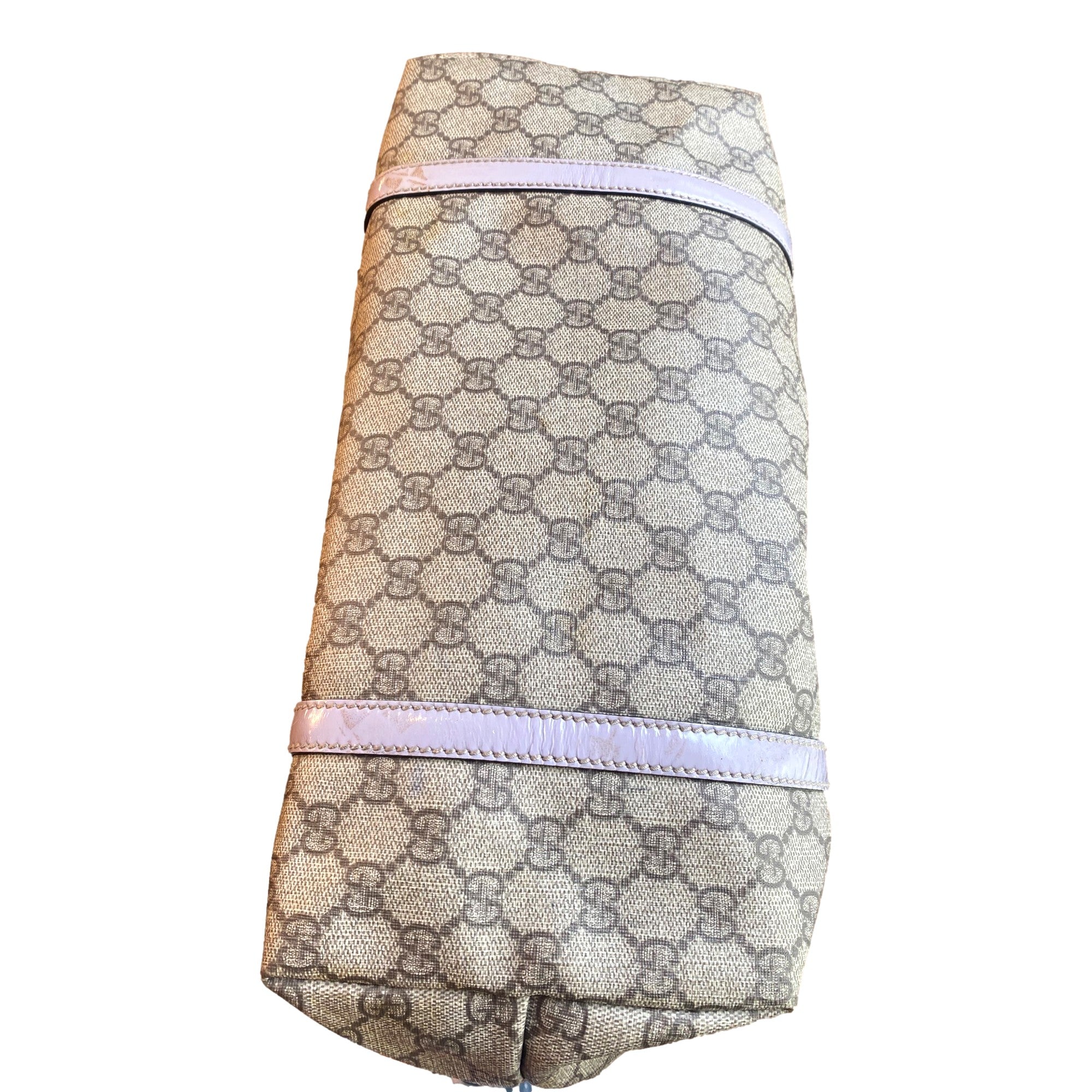 Gucci Original GG Supreme Canvas Joy Tote Large Lavender available at Queen Bee of Beverly Hills
