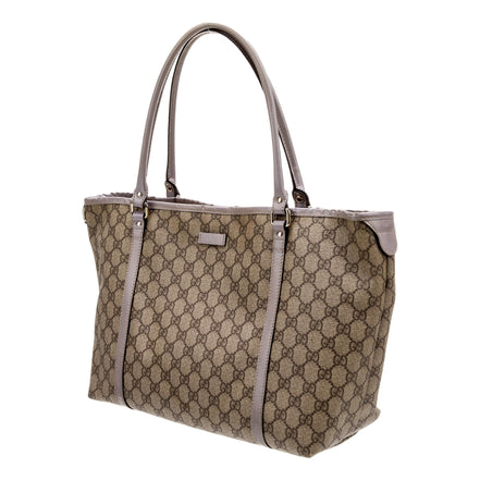 Gucci Original GG Supreme Canvas Joy Tote Large Lavender available at Queen Bee of Beverly Hills