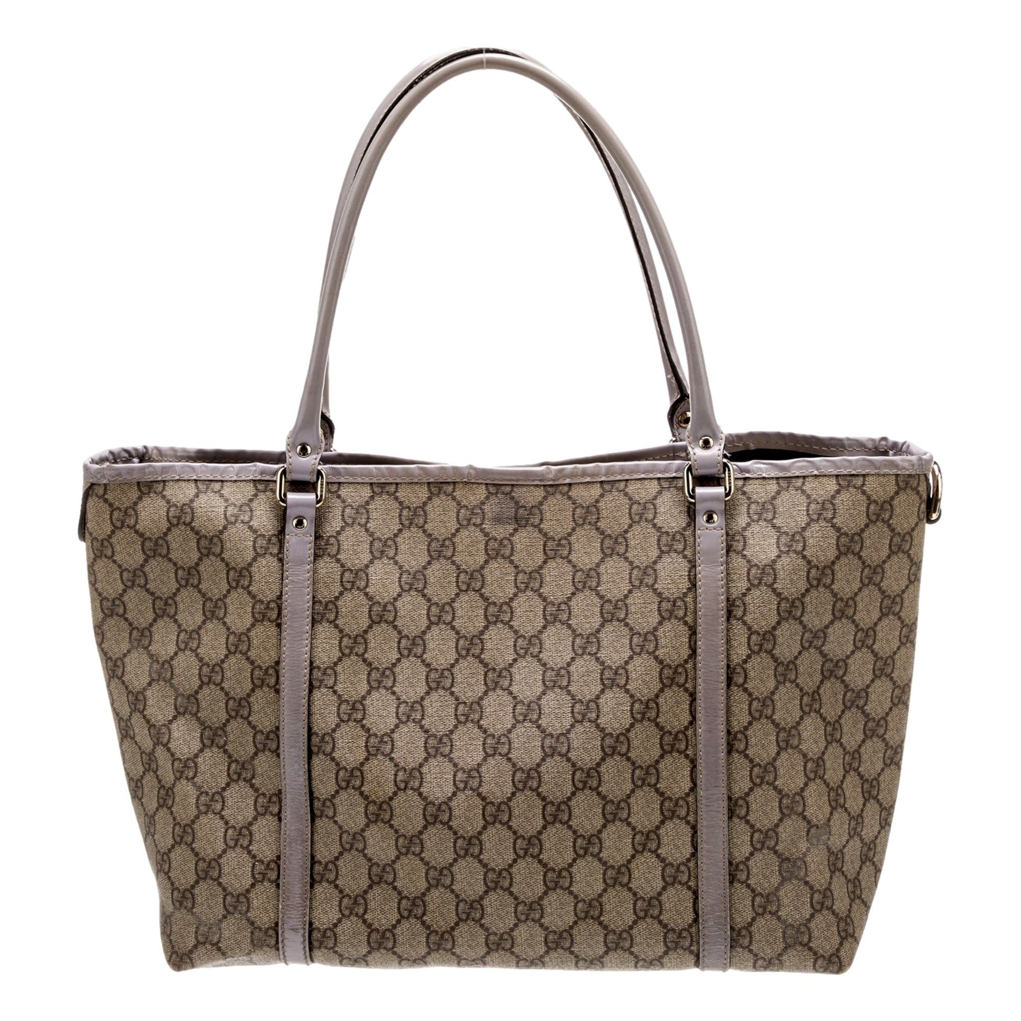 Gucci Original GG Supreme Canvas Joy Tote Large Lavender available at Queen Bee of Beverly Hills