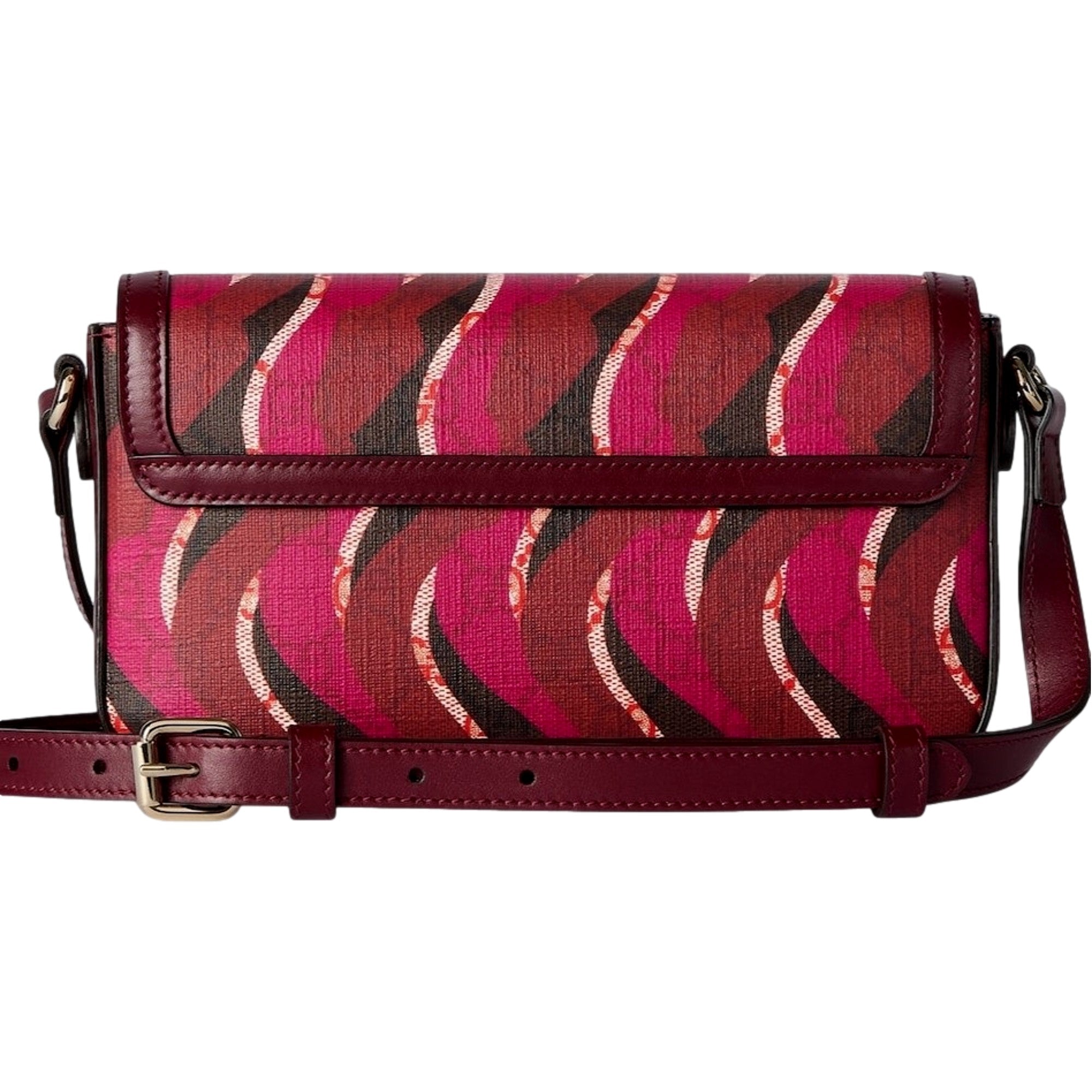Gucci Printed Red Snake Mini Supreme Crossbody Bag available at Queen Bee of Beverly Hills