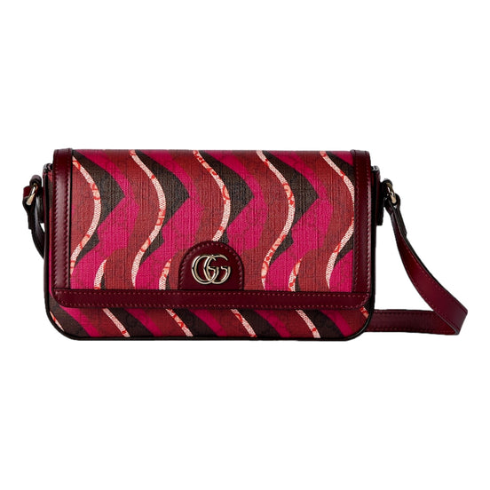 Gucci Printed Red Snake Mini Supreme Crossbody Bag available at Queen Bee of Beverly Hills