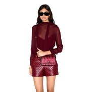 Gucci Printed Red Snake Mini Supreme Crossbody Bag available at Queen Bee of Beverly Hills