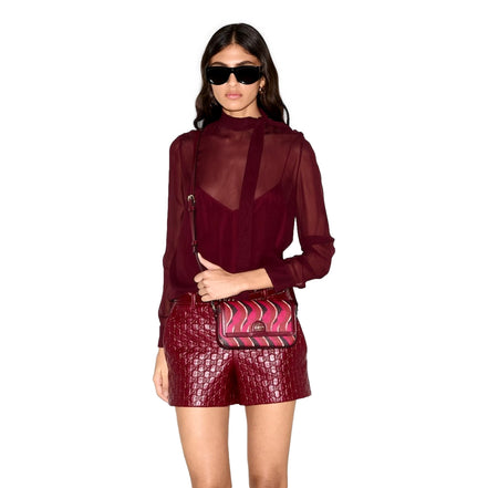 Gucci Printed Red Snake Mini Supreme Crossbody Bag available at Queen Bee of Beverly Hills