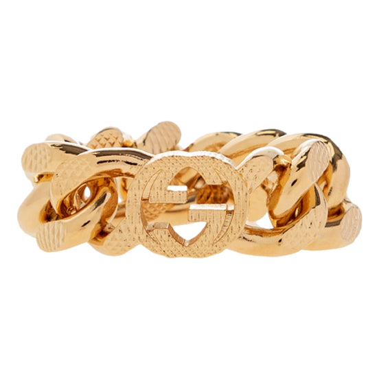 Gucci Gold Tone Ring sold at Queen Bee of Beverly Hills