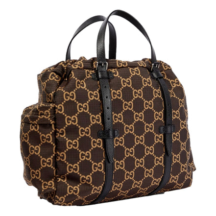 Gucci Ripstop brown beige gg canvas tote bag - available at Queen Bee of Beverly Hills. 