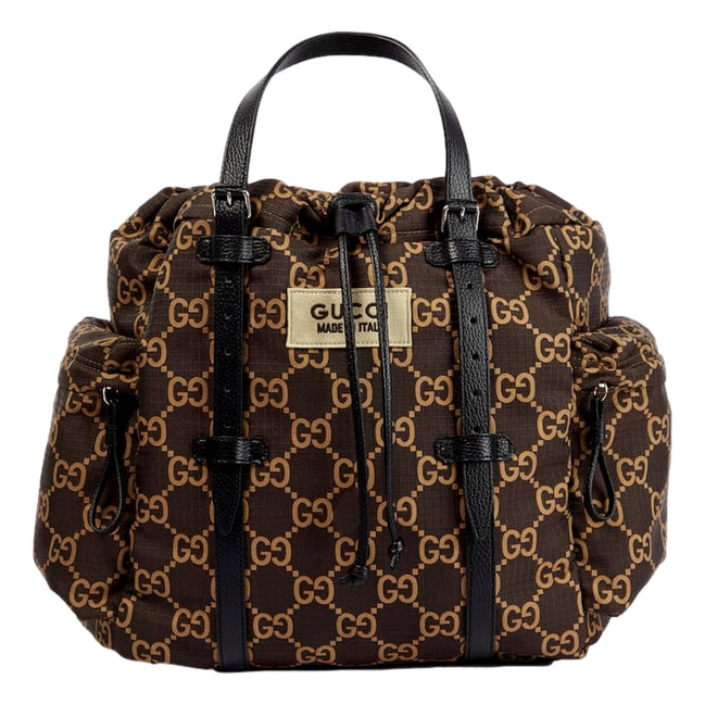 Gucci Ripstop brown beige gg canvas tote bag - available at Queen Bee of Beverly Hills. 