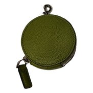 Gucci Round Coin Case Keychain Calf Leather Lime Green Pouch - available at Queen Bee of Beverly Hills. 