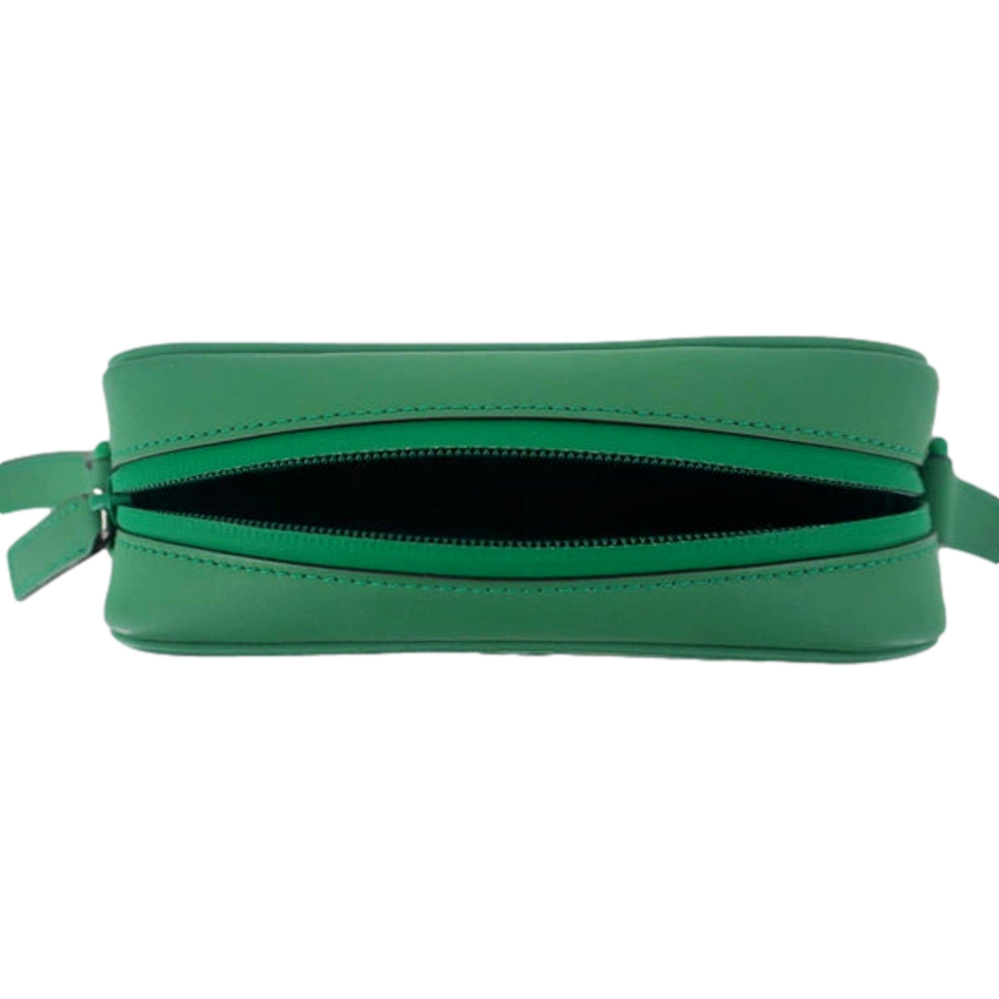 Gucci GG Rubber Effect Green Guccissima Leather Camera Crossbody Bag