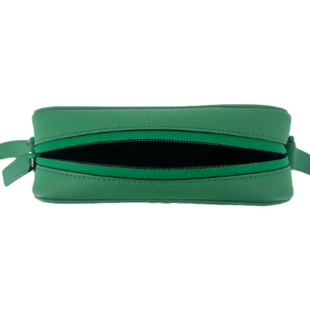 Gucci GG Rubber Effect Green Guccissima Leather Camera Crossbody Bag