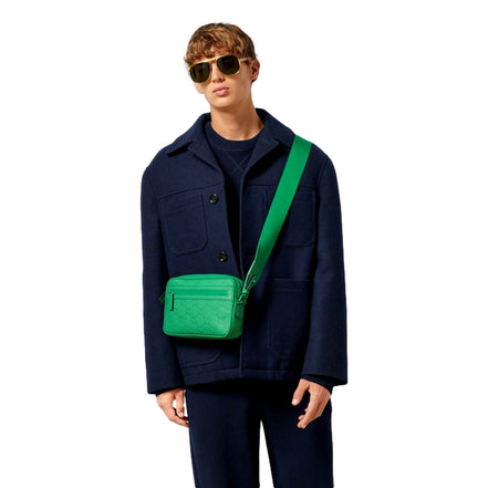Gucci GG Rubber Effect Crossbody Bag in Green - available at Queen Bee of Beverly Hills.