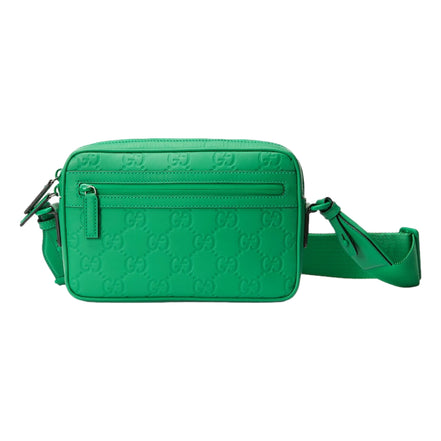 Gucci GG Rubber Effect Crossbody Bag in Green - available at Queen Bee of Beverly Hills.