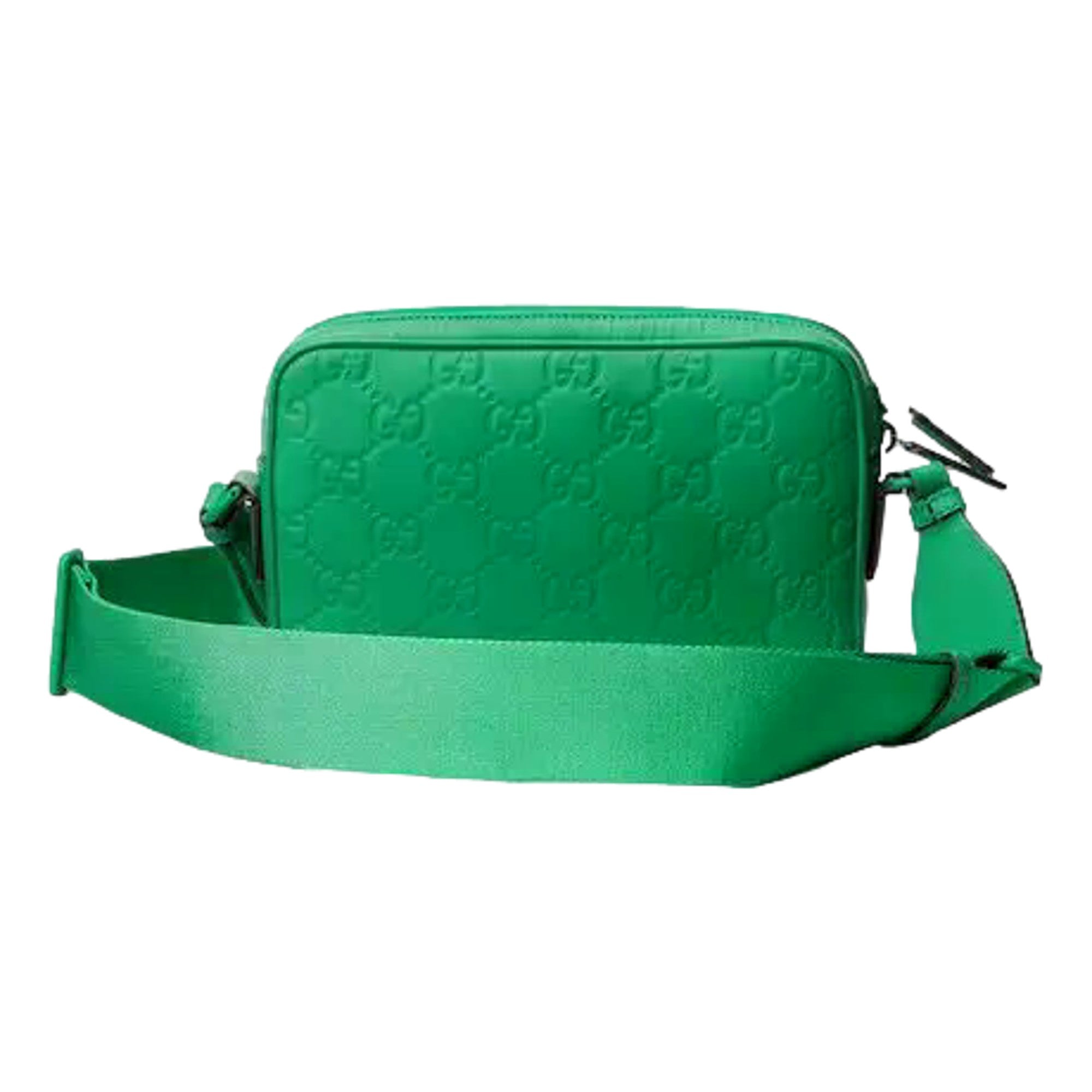 Gucci GG Rubber Effect Crossbody Bag in Green - available at Queen Bee of Beverly Hills.