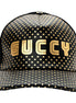 Gucci x Sega Guccy Stars Black Gold Leather Hat