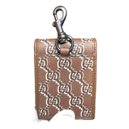 Gucci GG Shadow Brown Canvas AirTag Card Case Wallet - available at Queen Bee of Beverly Hills. 
