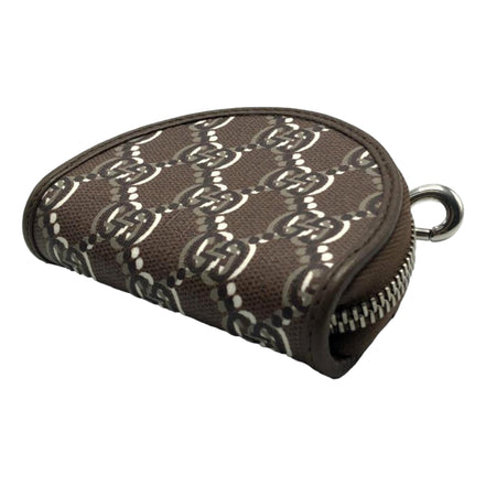 Gucci GG Shadow Brown Canvas Earphone Case Charm - available at Queen Bee of Beverly Hills. 