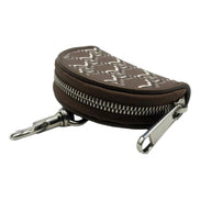 Gucci GG Shadow Brown Canvas Earphone Case Charm - available at Queen Bee of Beverly Hills. 