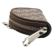 Gucci GG Shadow Brown Canvas Earphone Case Charm - available at Queen Bee of Beverly Hills. 